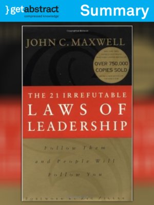 cover image of The 21 Irrefutable Laws of Leadership (Summary)
